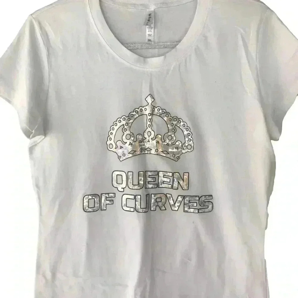 New! EPRIS - Queen of Curves - Short Sleeve T-Shirt- Women's SZ 2X NWOT